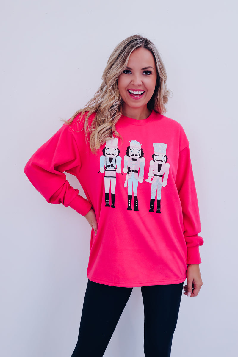 The Nutcracker Glitter Graphic Top Whiskey Darling Boutique