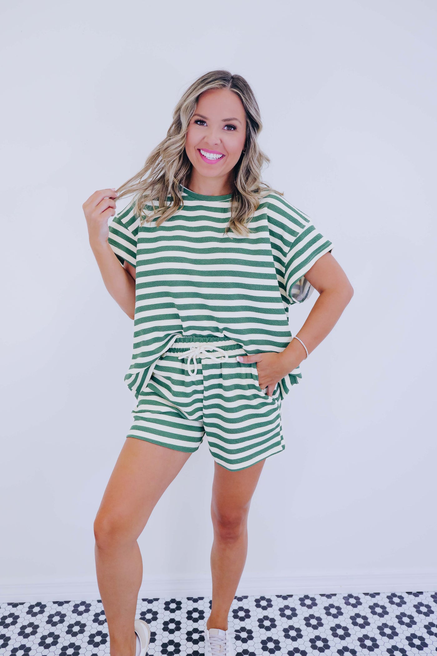 Bennie French Terry Stripe Short main image 1