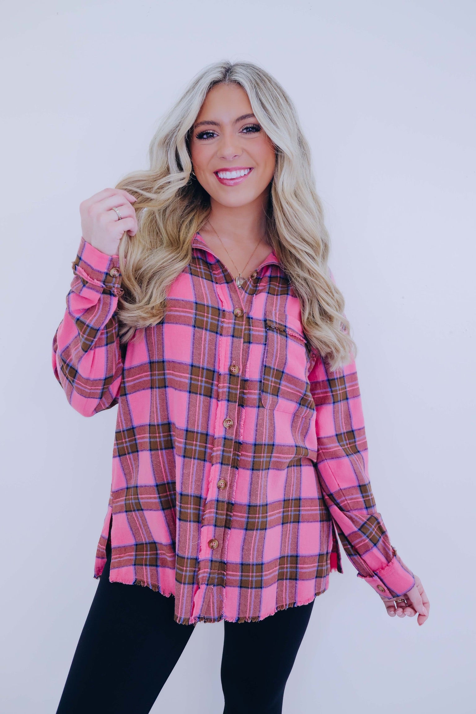 cute plaid tops