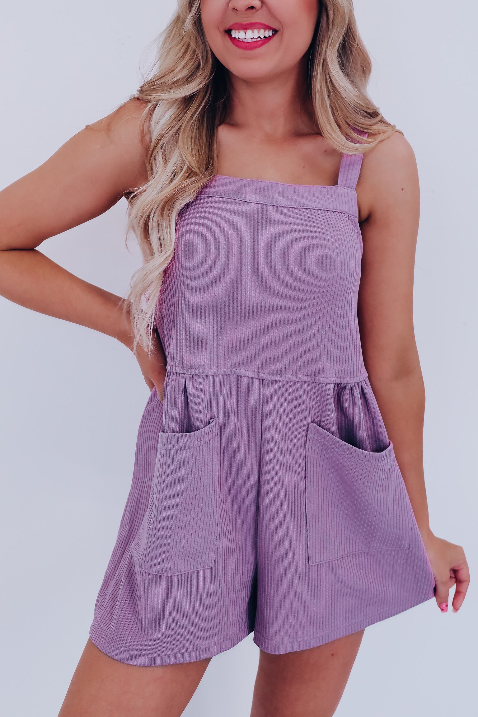 Lavender Carry Me Romper