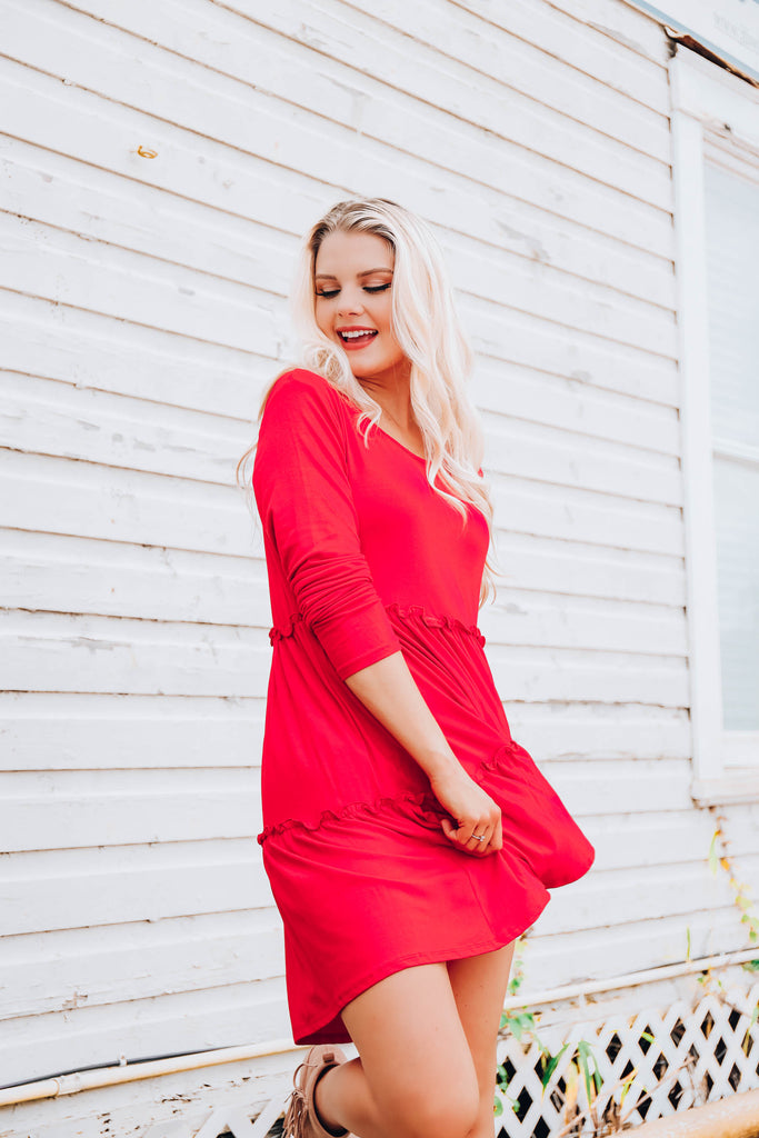 Candy Apple Baby Doll Dress – Whiskey Darling Boutique