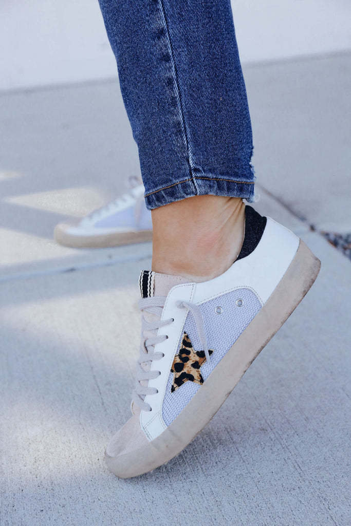 Promise Leopard Star Sneaker By Shushop – Whiskey Darling Boutique