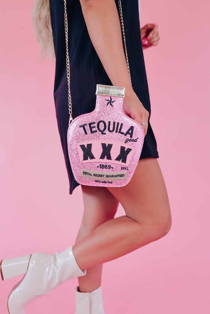 Tequila Lover Purse Pink Whiskey Darling Boutique