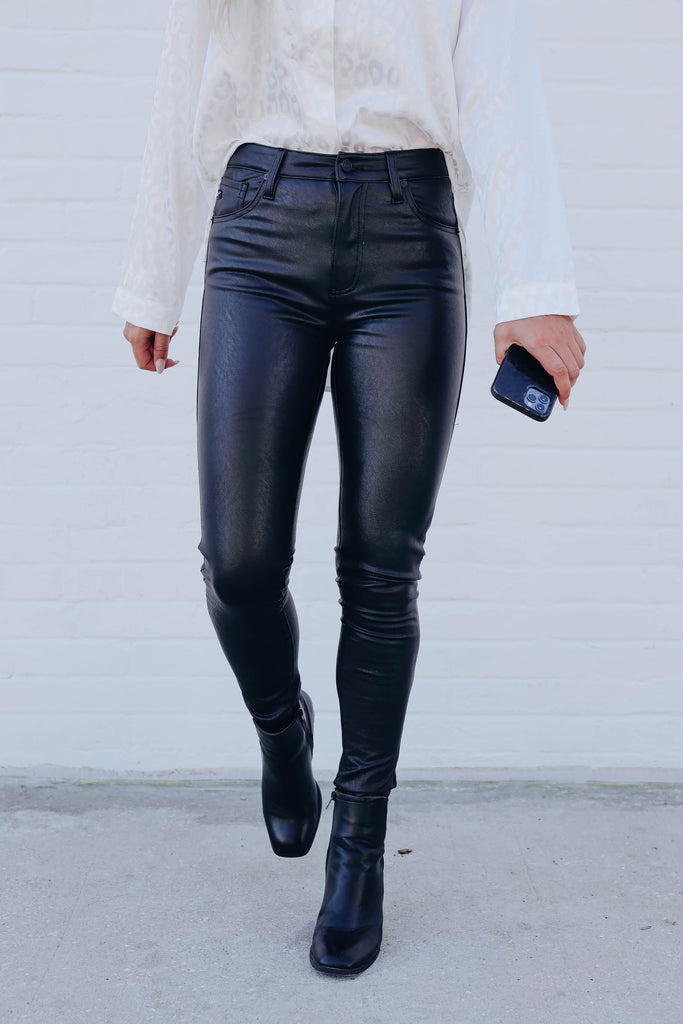 Natalie Skinny Leather Pants - Black – Whiskey Darling Boutique