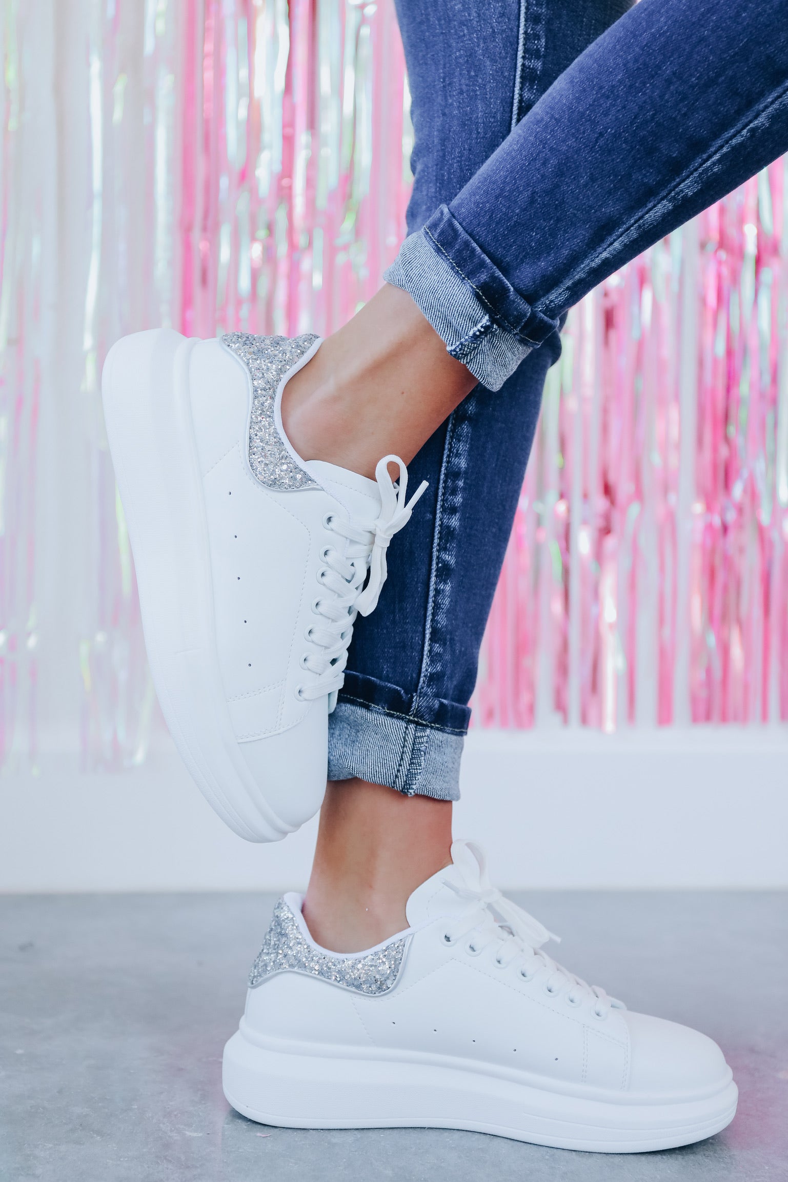 Silver Sparkle Verona Shoe main image 0